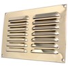 Polished Brass Heavy Duty 229mm x 152mm Hooded Louvre Air