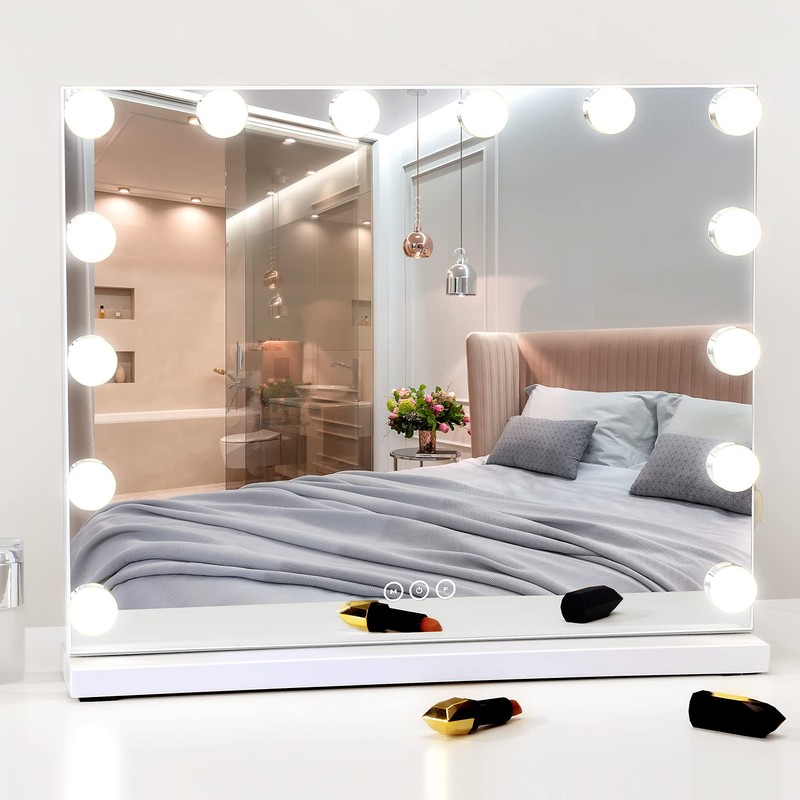 NUSVAN Vanity Mirror with Lights Lighted Makeup Mirror with Dimmable