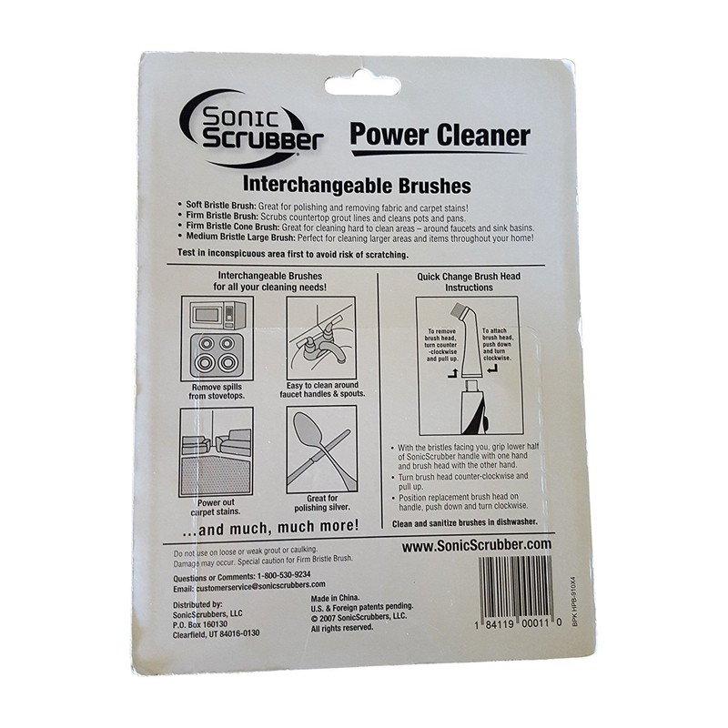 Chef's Choice Japan International Commerce Sonic Scrubber Brush Set for