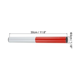 PATIKIL Junior Relay Track Baton, PVC Plastic Race Field Running Baton Relay Stick for Outdoor Athletics Sport Game Tool, Red White