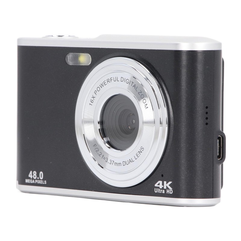 Pocket Camera 48MP 4K Ultra HD Dual Lens 16x Zoom