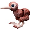Poseable Kiwi Bird Figurine Toy – Articulated Collectible Desk Pet