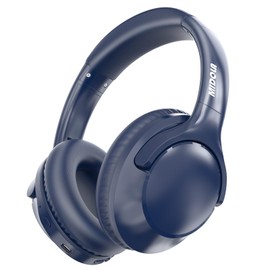 MIDOLA Bluetooth Headphones Over Ear 68H Playtime 6 EQ Wireless Headset with Microphone HiFi Stereo Foldable Lightweight Deep Bass for Travel Home Office Cellphone Blue