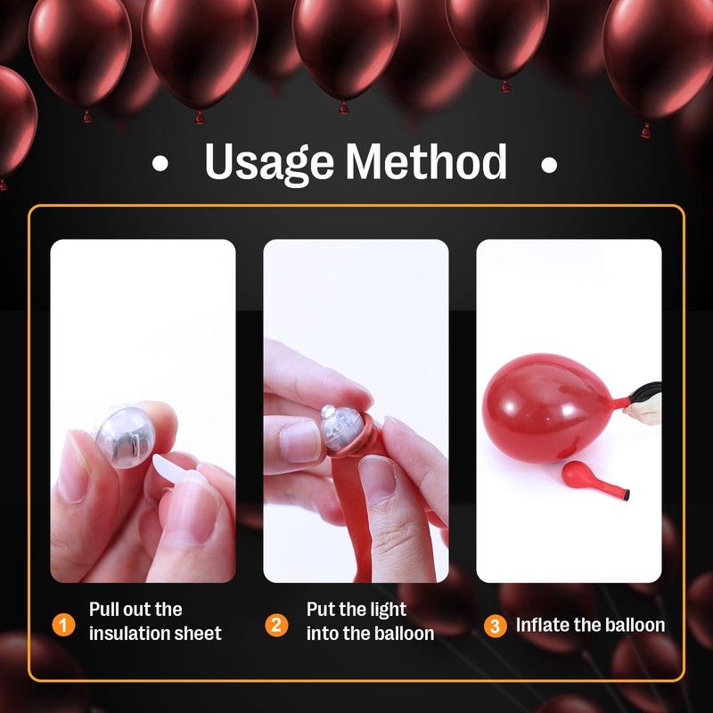 pozzolanas 50PCs Mini Led Lights with Hook, Waterproof Round Tiny