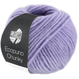 LANA GROSSA Ecopuno Chunky Super Light, Fluffy Effect Yarn with Baby Alpaca, Hand Knitting Yarn Made of 33% Virgin Wool (Merino) and 19% Alpaca Wool, 50 g Wool for Knitting and Crocheting, 70 m Yarn