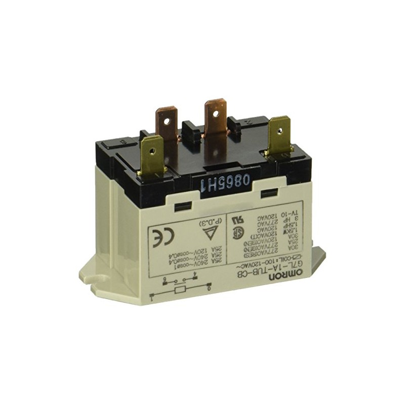 Omron G7L-1A-TUB-CB-AC100/120 General Purpose Relay, Class B Insulation, QuickConnect Terminal,