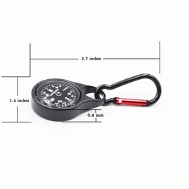 DETUCK Compass Keychain Portable Metal Survival Compass for Hiking Camping Outdoors