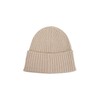 Armani Exchange Women's Ribbed Beanie Hat, Pale Gold