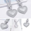 ANCLLO 2pcs Lovely Heart Shape Window Curtain Tie Rope Tieback