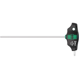 Wera 05023357001 454 T-Handle Hexagon Screwdriver Hex-Plus, Imperial 3/32" x 150 mm