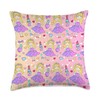 Gildel Design Fashion Doll Purple Lipstick Nail Polish Throw Pillow,