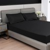Fitted Sheet 40cm Deep Bed Sheet Single Size 90X190CM Black