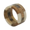 Wood Segments Napkin Rings (Set of 4)