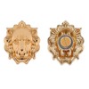 6Pcs Gold Lion Fridge Magnets, 3D Animal Refrigerator Magnets, Funny