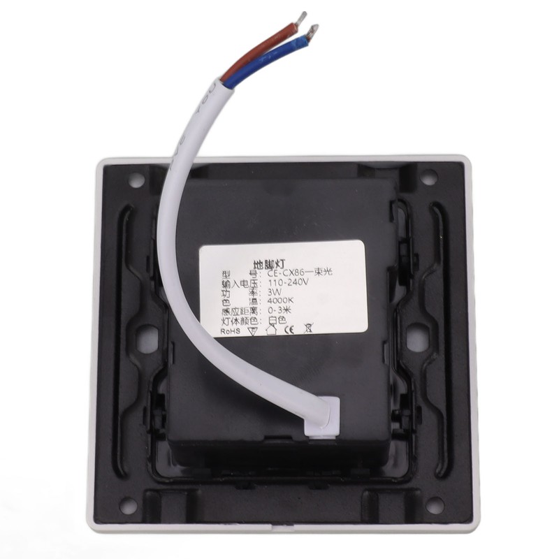 LED Step Light 3W Recessed Motion Seneor Dusk to Dawn