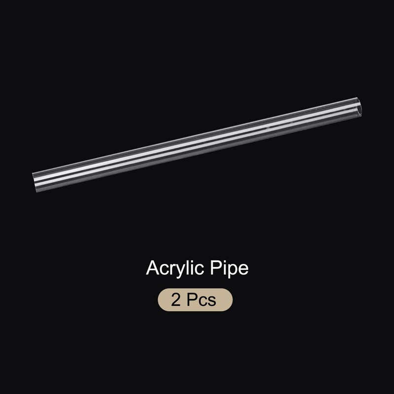 Rebower 10" Clear Plastic Rigid Pipe 13mm x 15mm(1/2" x