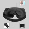 Deep sleep blackout eye patch, blindfold, deep sleep eye patch, office travel use black