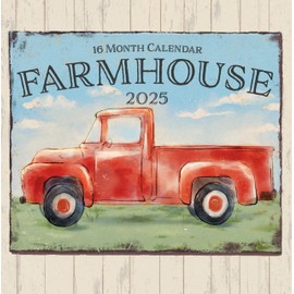 Farmhouse 2025 Hangable Wall Calendar Vintage Farmers Market Signs Gift For Her Kids Farm House Decor Large Monthly Organizing Planning Includes 2024 (2025 Farmhouse)