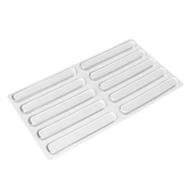 Cabinet Door Bumpers DGHAOP 10pcs Clear Self Adhesive Soft Rubber Glass Table Top Non-Slip Pads Bumpers Wall Protector Anti Crash Pad 2.5x0.4x0.1"