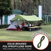 sourcing map 6mm x 27.5m Polypropylene Rope,Solid Braided Utility Rope