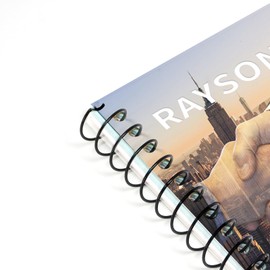 RAYSON 15.9mm Spiral Wire Coil Binding, 3:1 Pitch, 5/8" Metal Spiral Binding Coils 140 Sheets Capacity, Black Color & Pack of 100