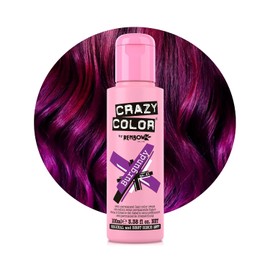Crazy Color Vibrant Burgundy Semi-Permanent Hair Dye. Highly Pigmented Purple Wine Conditioning & Oil Nourishing Vegan Formula | No Bleach or Ammonia | 100ml