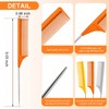 Leinuosen 3 Packs Rat Tail Comb Steel Pin Rat Tail