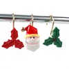 Twofishes Xmas Glod Boots Shower Curtain Hooks Set of 12
