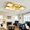 hesoge Modern Dimmable Led Ceiling Light with Remote Control 28.34"