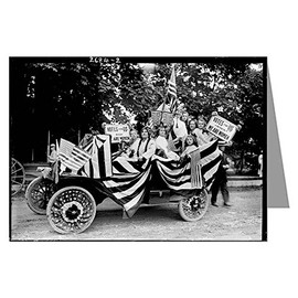 Epic Greeting Cards Twelve Vintage Historic Notecards In A Boxed Set Of Women Suffragettes in Car In A Parade Demonstration For The Suffragist Movement In 1910