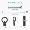 TENOC Spiral Coil Spring Keychain, Anti-lost Key Chain Holder Lanyard
