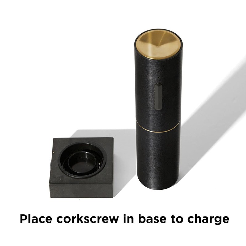 RBT Electric Corkscrew Wine Opener with Foil Cutter and Marble