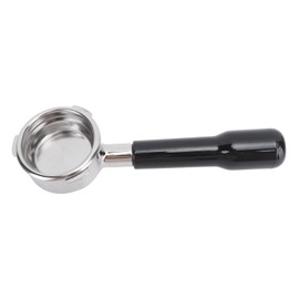 Portafiltro Desnudo sin Fondo de 58 Mm, Portafiltro de café de 3 Orejas de 58 Mm Portafiltro sin Fondo de 58 Mm Productos de café para Cafetera Barsetto (Negro)