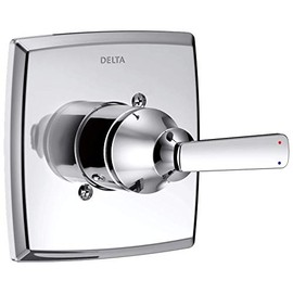 Delta Faucet Ashlyn 14 Series Single-Function Chrome Shower Valve Trim Kit, Shower Handle, Delta Shower Trim Kit, Chrome T14064 (Valve Not Included)