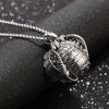 UALGL 5 Pics Photo Necklace Locket Expanding Photo Pendant Ball
