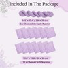 FuSenYuan Lavender Cheesecloth Table Runner 12 Ft and 12 Napkins
