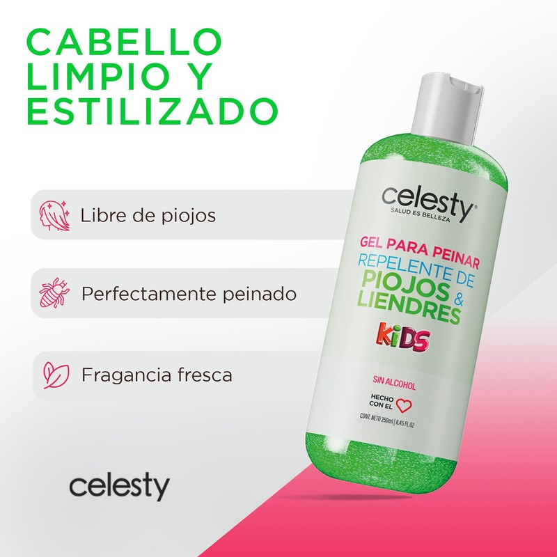 CELESTY | Gel Crema para Peinar con Protección Preventiva contra