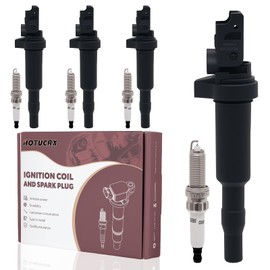 Ignition Coils Pack & 4 PCS Iridium Spark Plugs Compatible with BMW 228i 320i 328i 428i 528i X1 X3 X4 X5 Z4 xDrive GT Gran Coupe GC 2.0L UF667 65830571