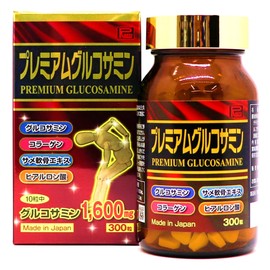 Ribeto Corporation Premium Glucosamine, 300 Capsules, 30 Day Supply, Collagen, Hyaluronic Acid, Shark Cartilage, With Pill Case