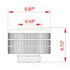 Dracaena 6 pack G1/4 thread to 3/8" ID, 5/8" OD