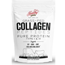 Collagen Powder - 18g Collagen Protein - Pure Halal Collagen Peptides Grass Fed Organic Hydrolyzed Powder | Type I and III Unflavoured Keto Friendly Gluten Free No Sugar Non GMO