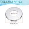 PATIKIL Wall Split Flange 2.01" (51mm),ABS Round Self-Adhesive Escutcheon Plate