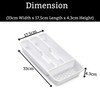 PLASTIFIC Large CUTLERY TRAY Utensils Spoon Fork Holder Flatware Organiser