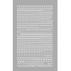 Chartpak Self-Adhesive Vinyl Capital Letters and Numbers, 1/4 Inches High,