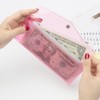 XiowDow Cash Envelope Wallet Budgeting System PVC Multi-Purpose Check Wallet