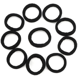 Bulk Hair Ties One Set Hair Scrunchies for Women Girls Elastics Ponytail Holder Bobbles Soft Scrunchies for Women Hair Bands Hair Ties Black, 1 Pack
