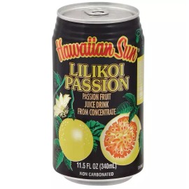 Hawaiian Sun Lilikoi Passion Fruit Juice Drink 11.5oz Can 6-Pack x1
