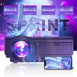 Ultimate Portable Projector for Family Outdoor Movie Theater Experience - projector with wifi and bluetooth, HD vision beam projector, Mini Projector with TV Capability (black)