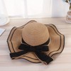 Women's Wide Brim Straw Hat, Summer Beach Sun Protection Hat