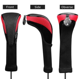 Golf Head Covers Woods Driver Fairway Hybrid 4 Sets Long Neck Headcovers 1 3 5 X Interchangeable Number Tag Fit All 460CC Clubs